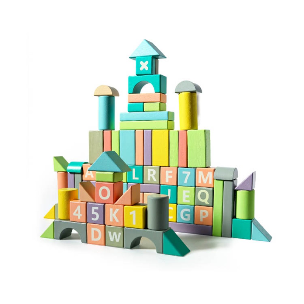 bloc bois 90pcs