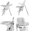 chaise haute camminando gris/vert