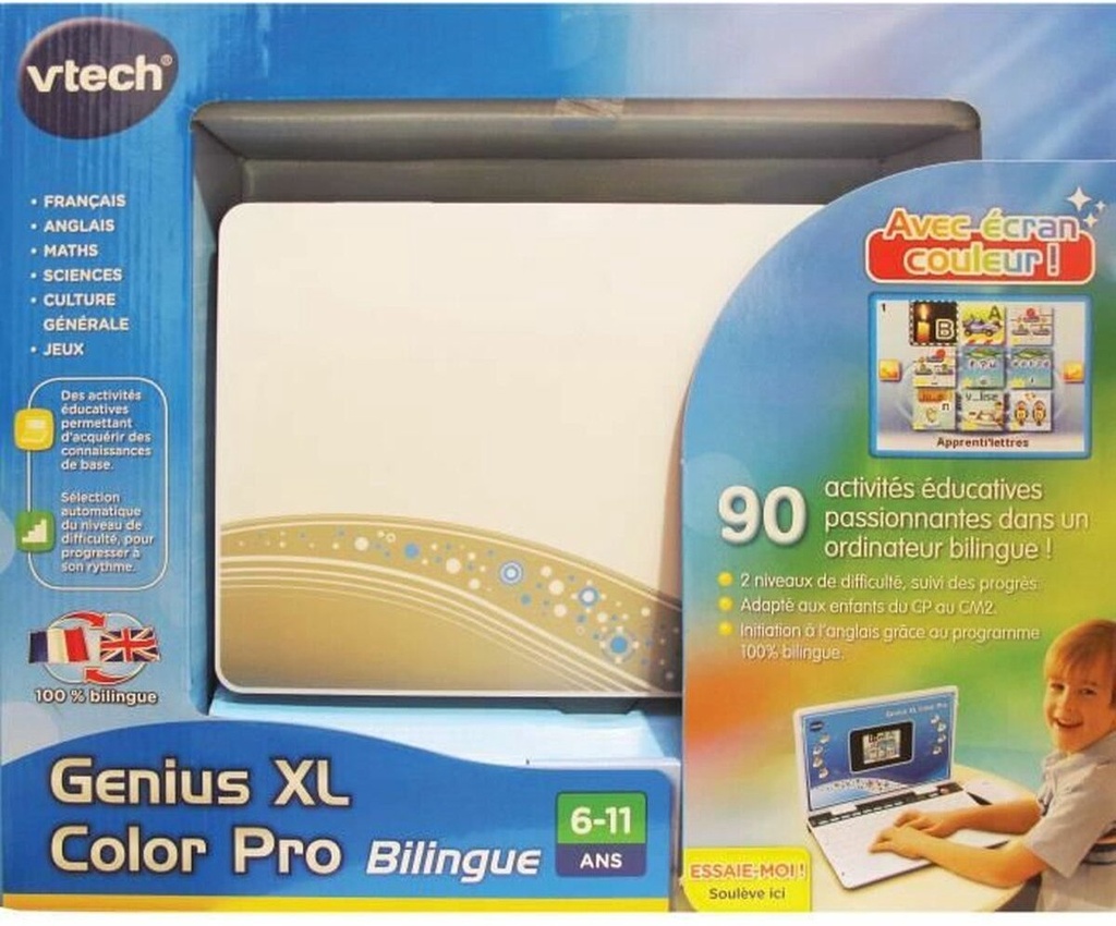 VTECH Genius XL Color Pro bilingue argent