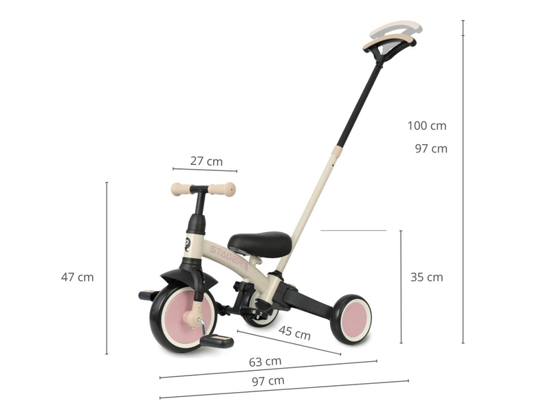 tricycle stager rose