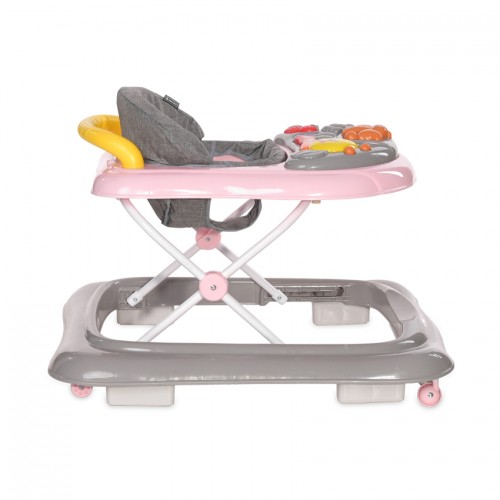 marche bébé buggy rose/gris