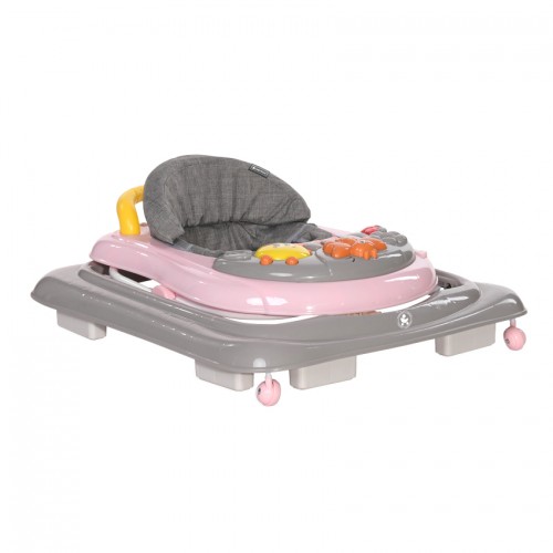 marche bébé buggy rose/gris
