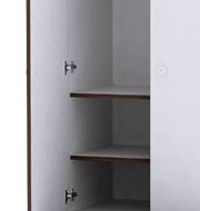 armoire blanc / café