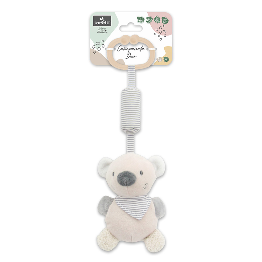 jouet d'éveil sensoriel musical ours beige