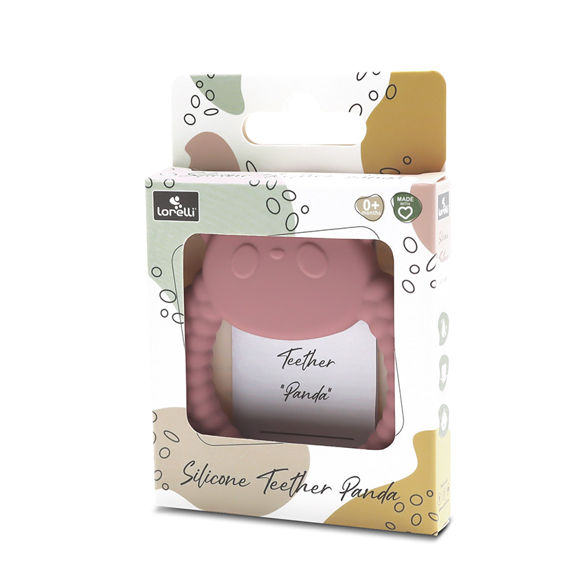 hochet de dentition panda rose