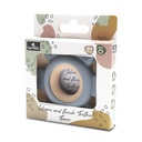 hochet dentition fleure gris