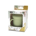 Tasse d'apprentissage en silicone souple (Incassable) vert