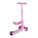 Trottinette Évolutive 2-en-1 avec Siège Pliable rose