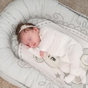 réducteur pour lit bébé rose