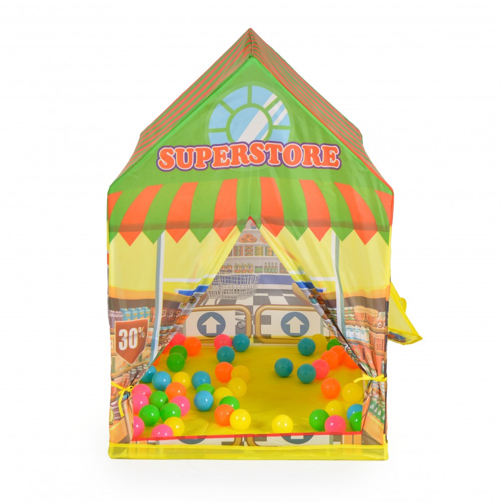 Tente de Jeu "Mon Supermarché" avec 50 Balles