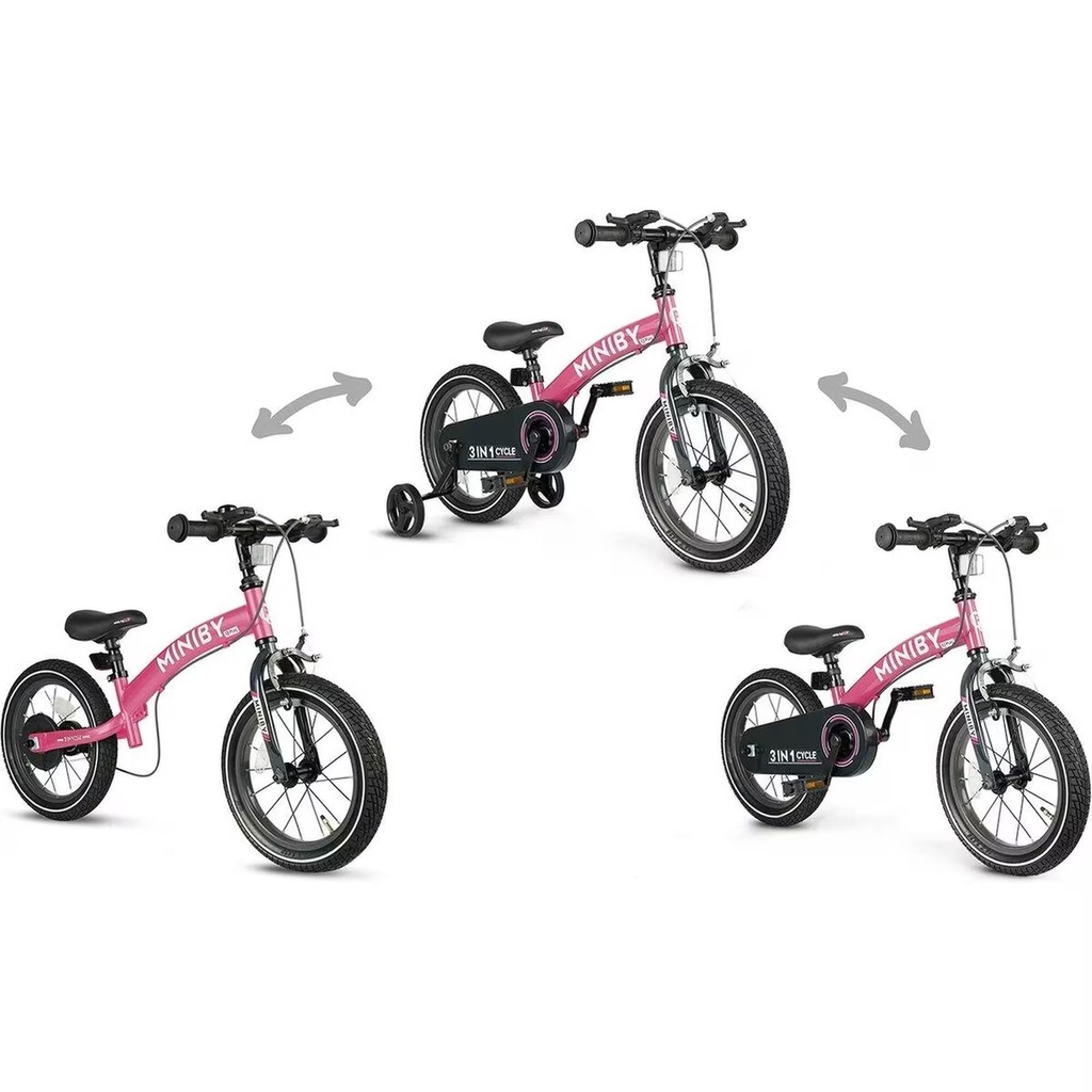 velo miniby 14 pouces rose