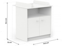 commode à langer helicia