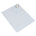 Coffret couverture avec doudou bleu