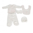 set vetement naissance rose