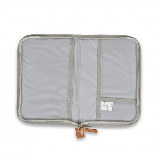 protège carnet santé gris