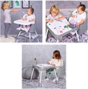 Chaise haute trick 3en1 rose