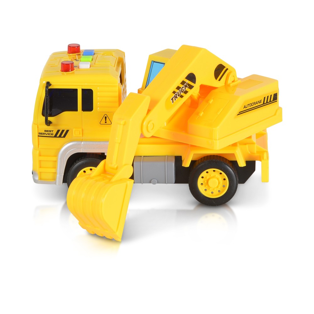 camion tractopelle avec son musical