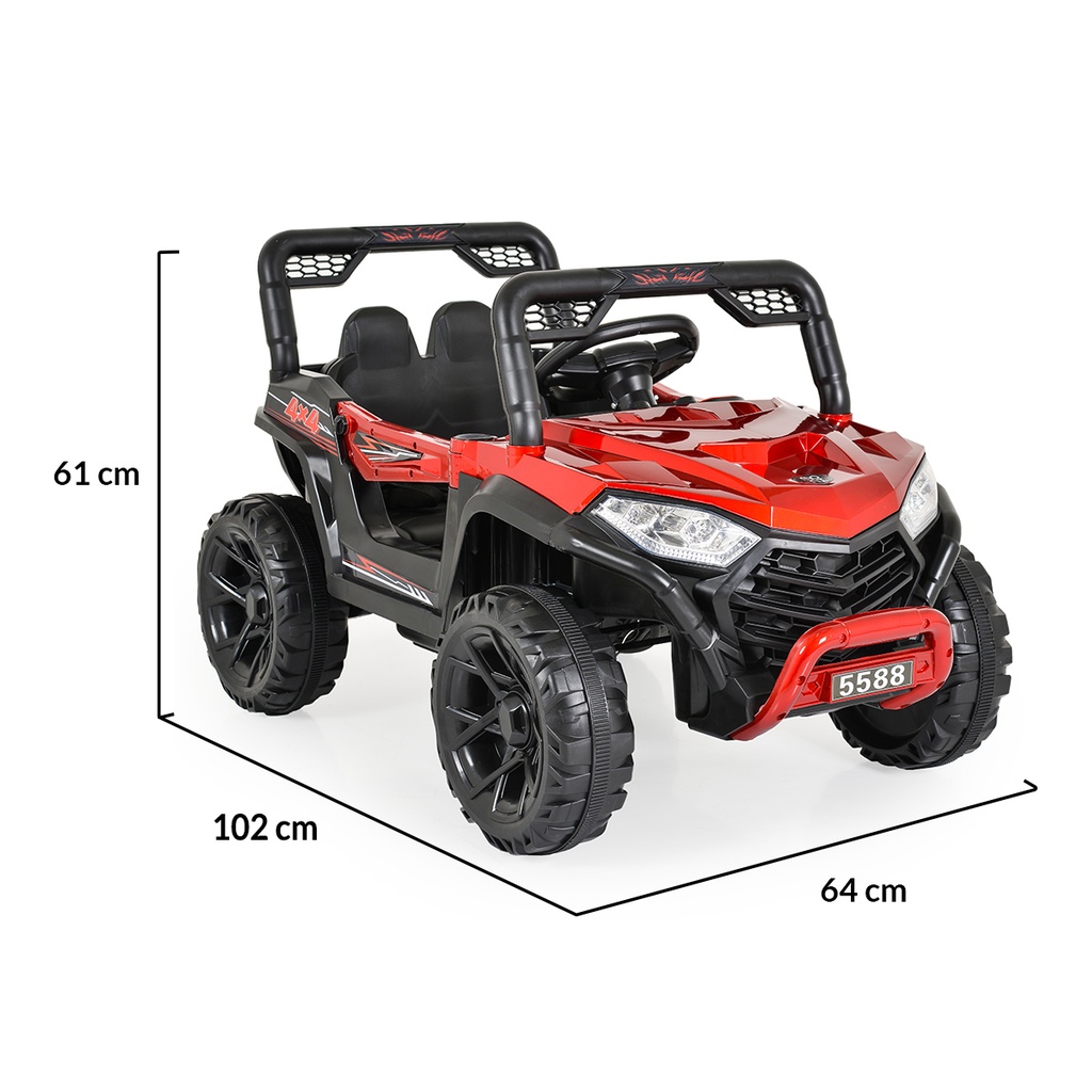 Voiture électrique Fast utv rouge