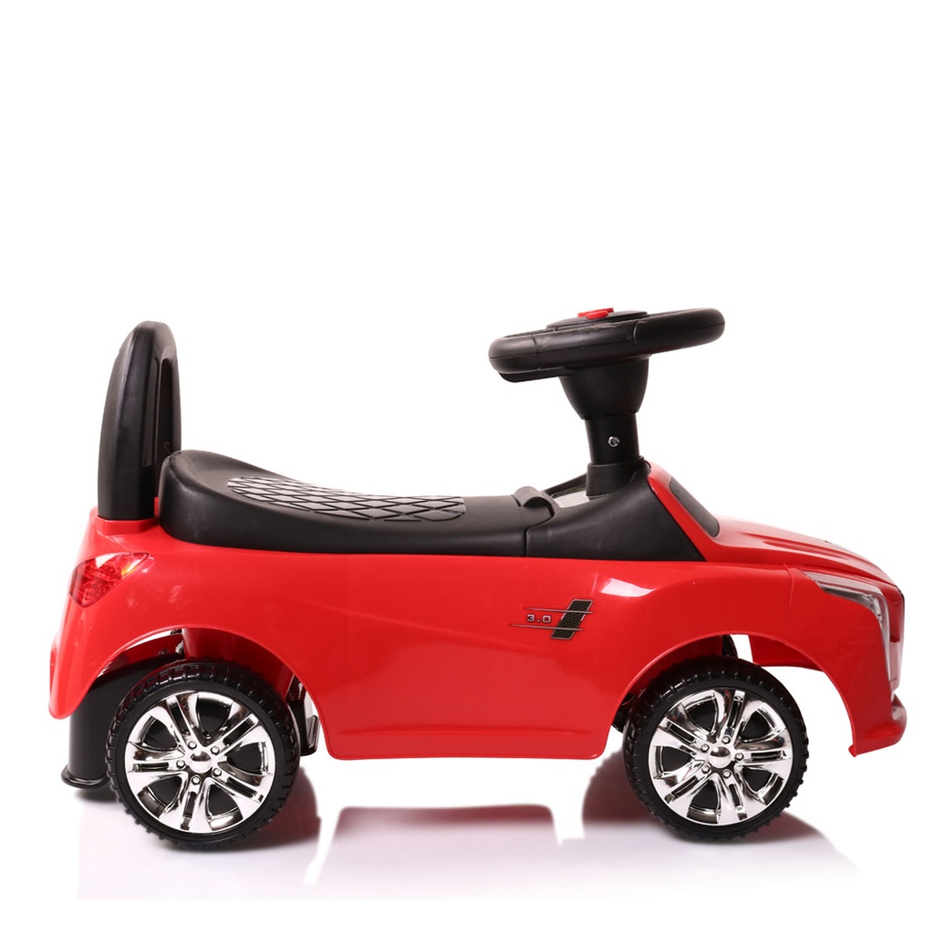 voiture à pousser leopard rouge