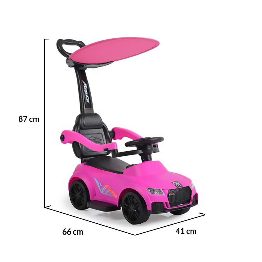 Voiture à pousser Victory 2en1 rose