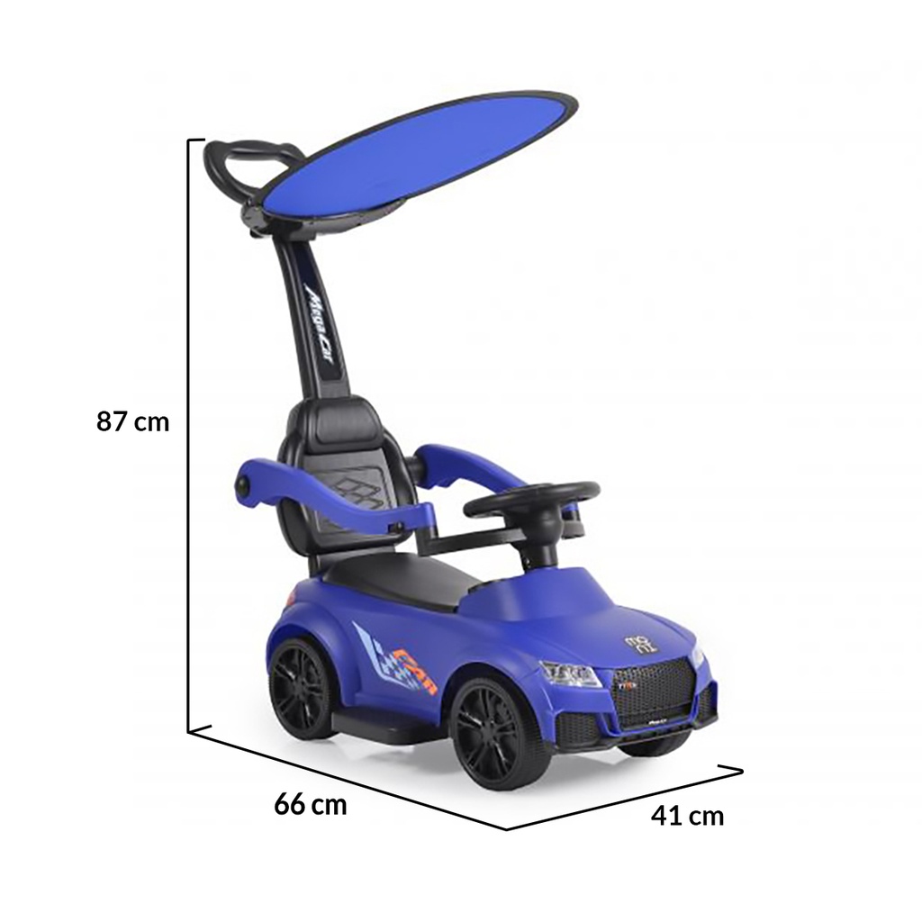 Voiture à pousser Victory 2en1 bleu