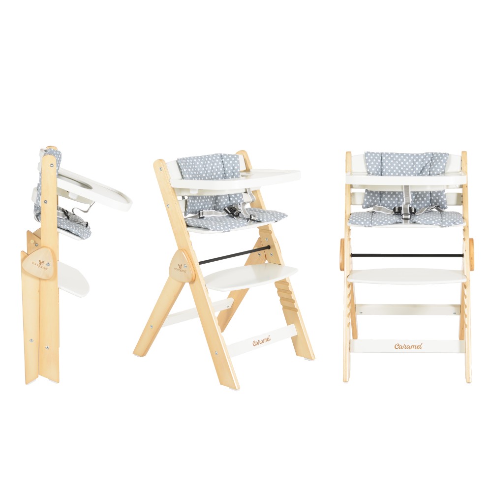 Chaise Haute Caramel ( Blanc)