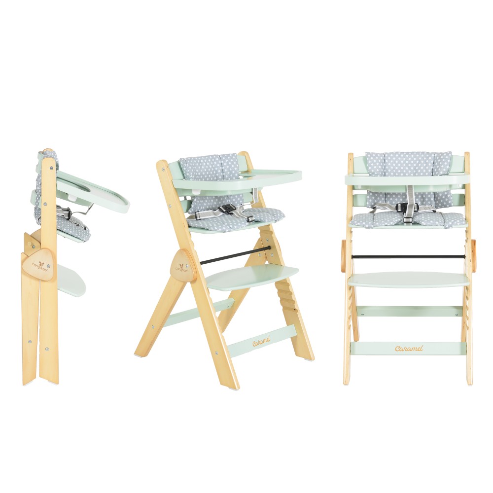 Chaise Haute Caramel (Vert)