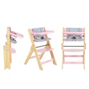 Chaise Haute Caramel Rose