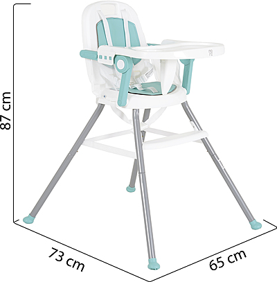Chaise haute Amaretti vert