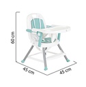 Chaise haute Amaretti vert