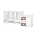 Lit mini max 190/72 blanc/caffe