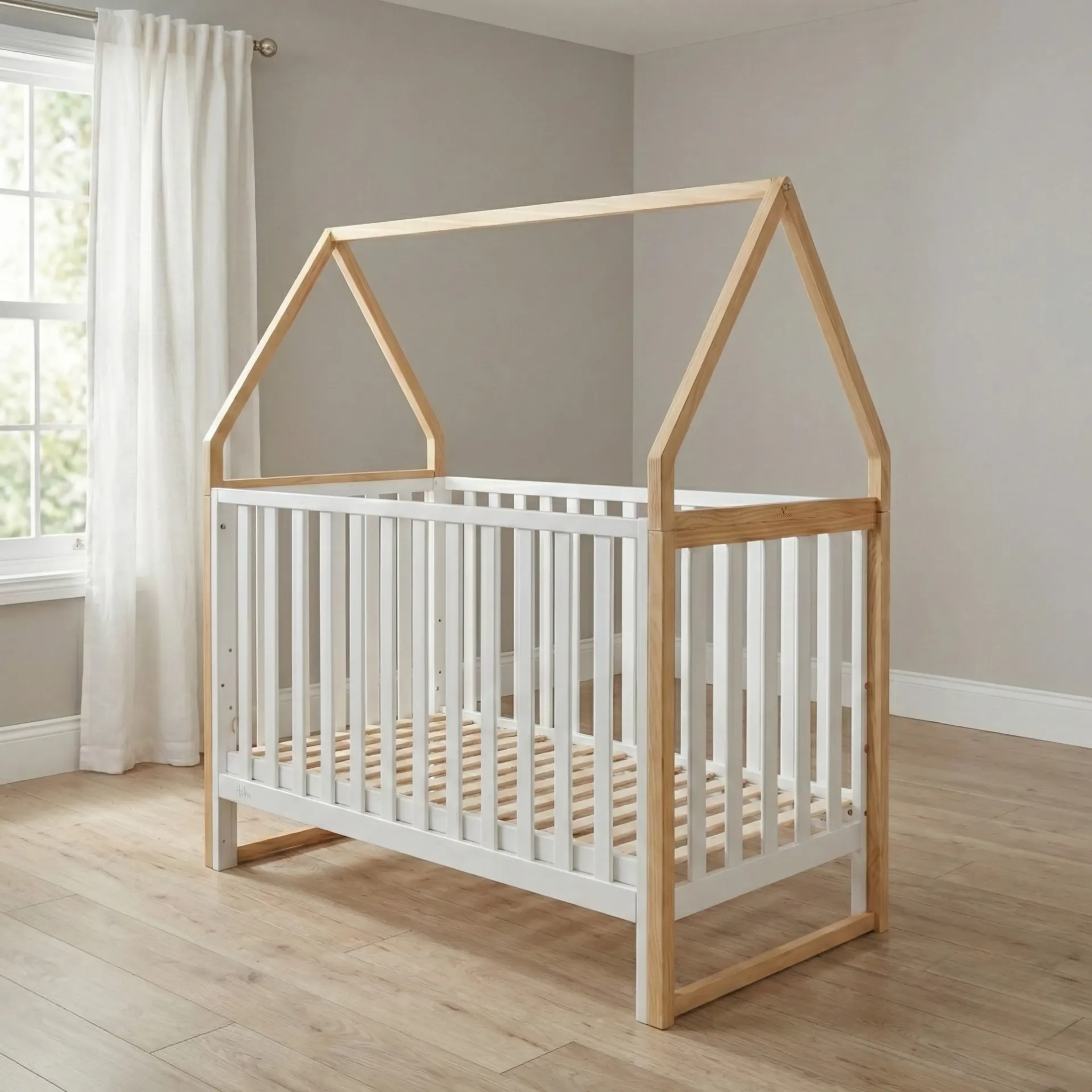 [3801005210312] Lit bébé en bois Astra – Le confort étoilé pour ses nuits