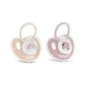 Lot 2 Tétine 0 mois + Rose