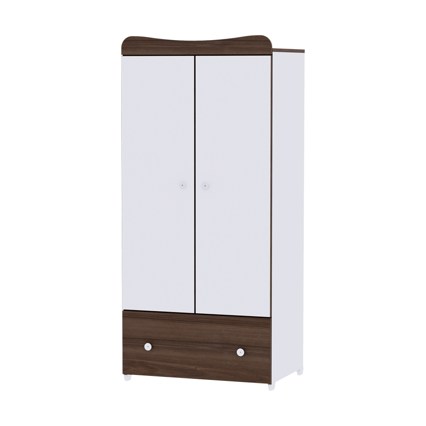 Armoire enfant  Blanc/marron
