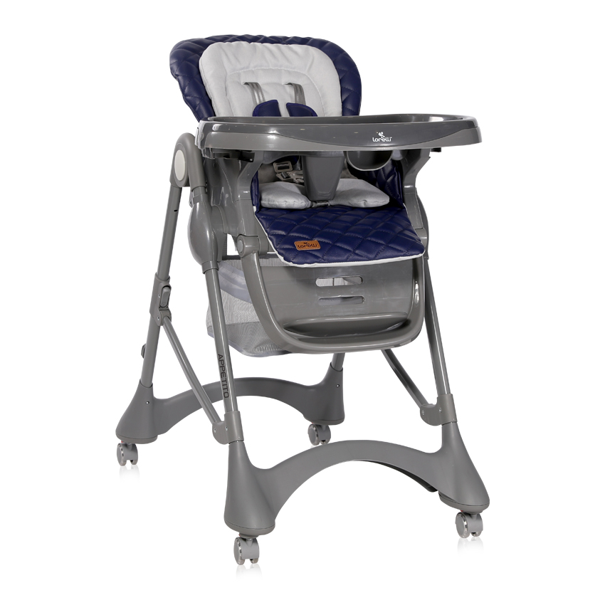 Chaise haute appetito bleu foncé