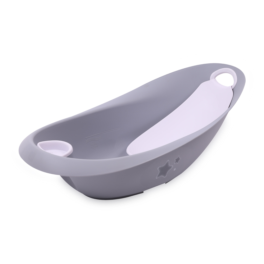 bassinne 87cm+plug luxe stars gris