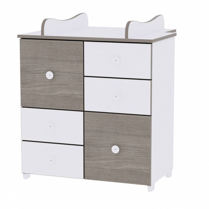 commode à langer blanc/caffé