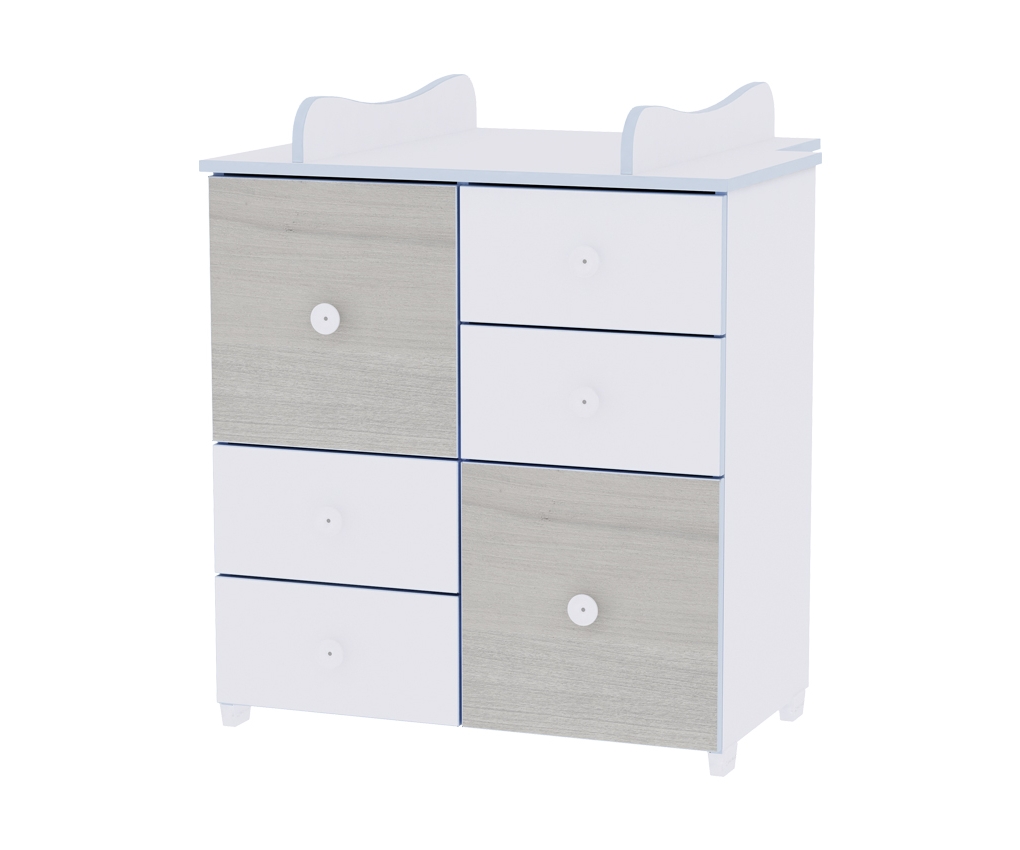 commode à langer bleu ELM