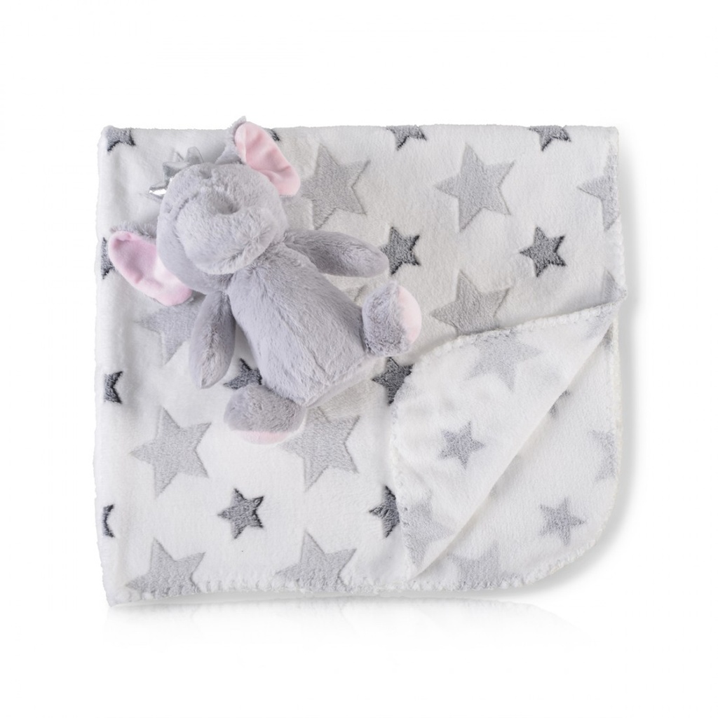 couverture + doudou elephant