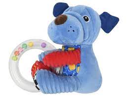 Hochet chien bleu