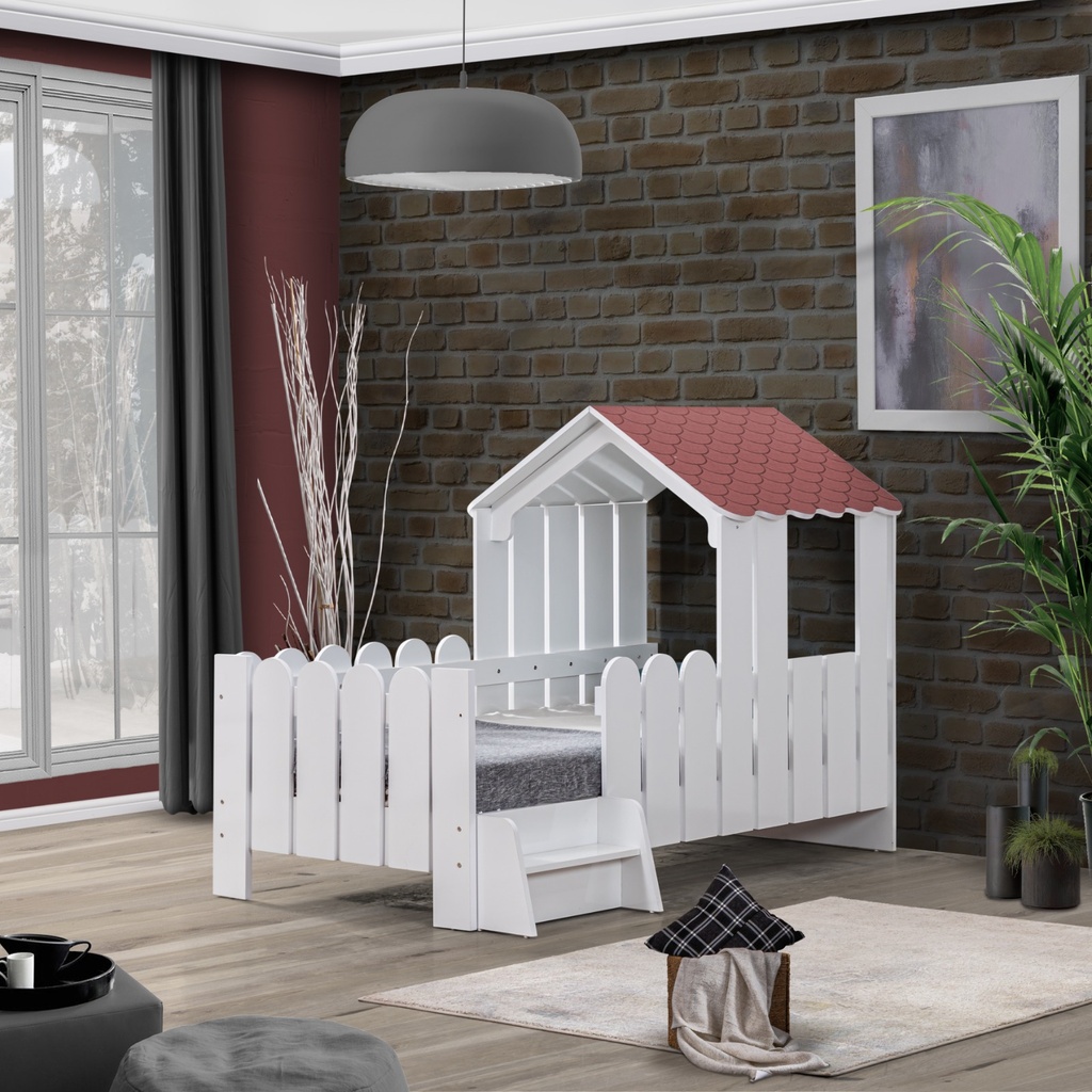 lit cabane montessori marron