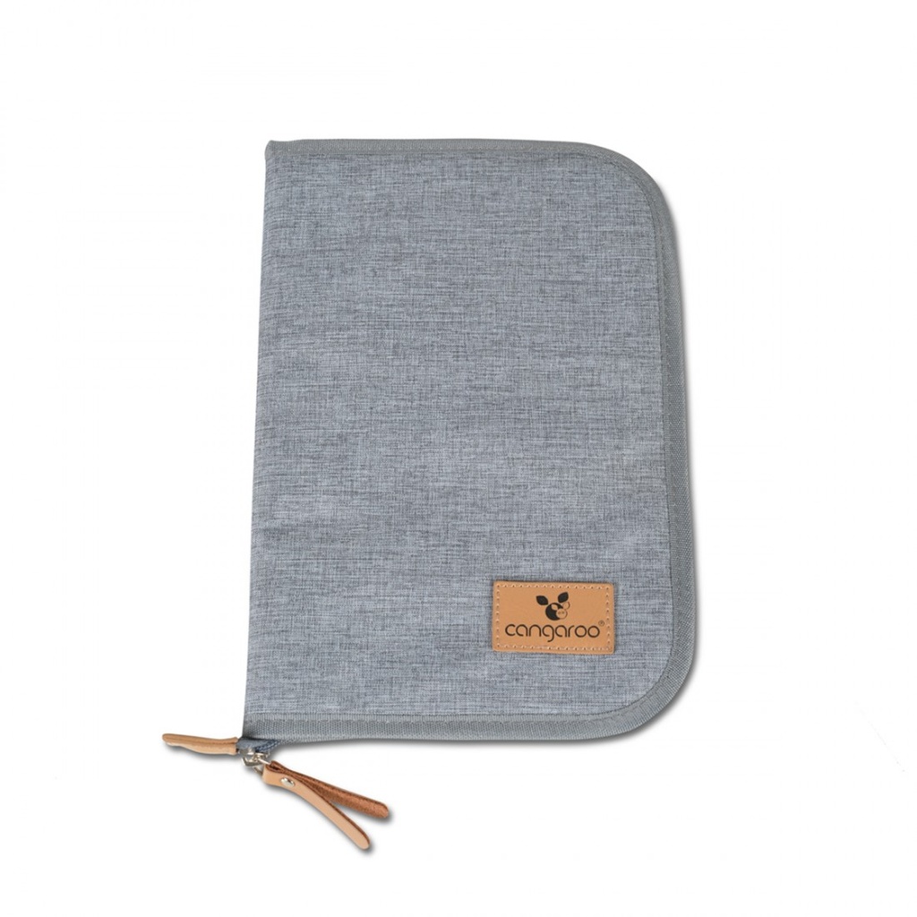 protège carnet santé gris