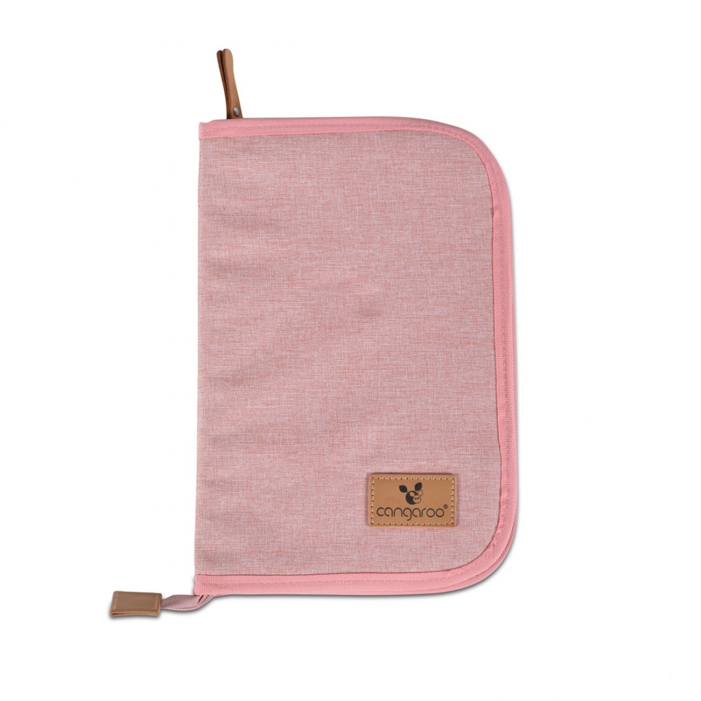 protège carnet santé rose