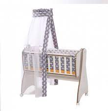 tour de lit firs dream cloud gray