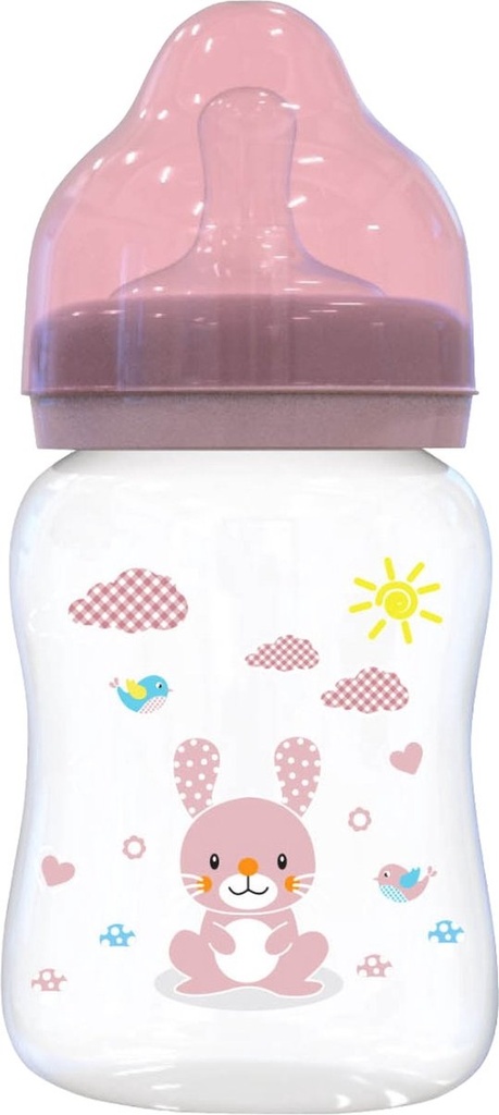 biberon petit format 250ml rose blush