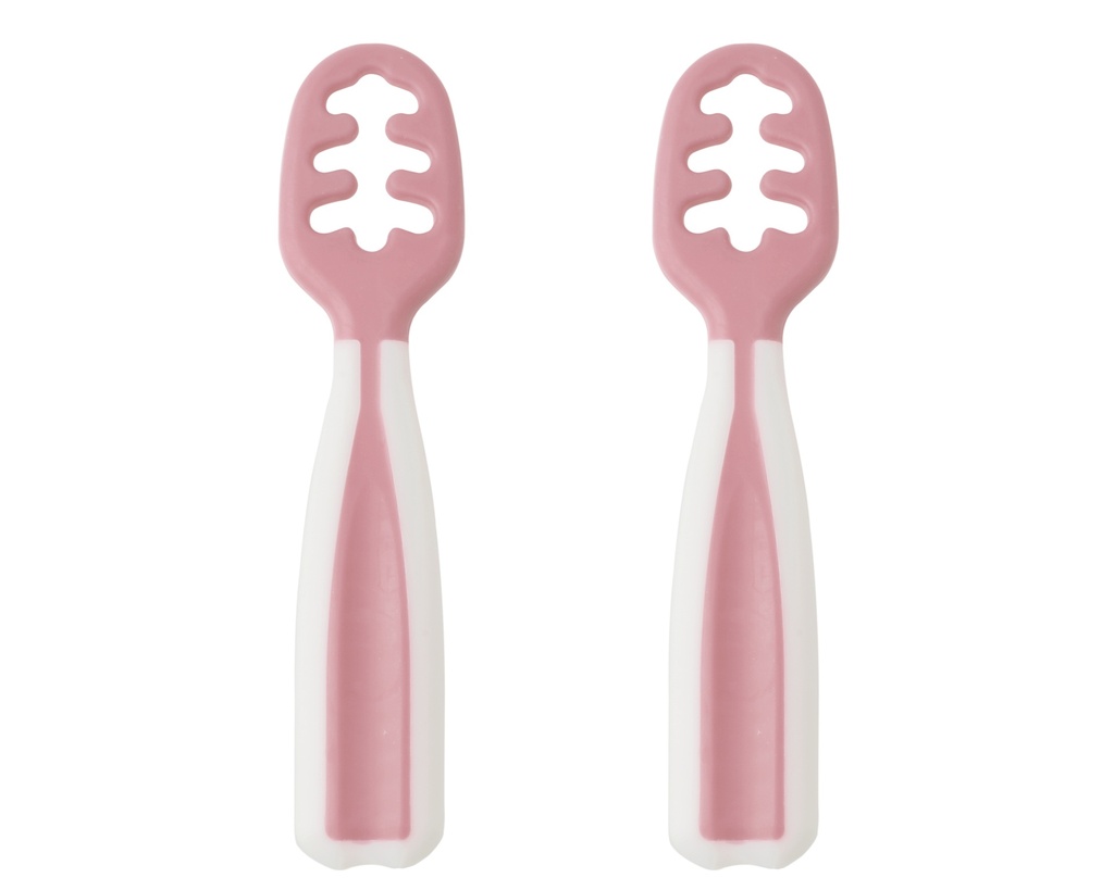 2 PRÉ-CUILLÈRES ROSES POUR BÉBÉ