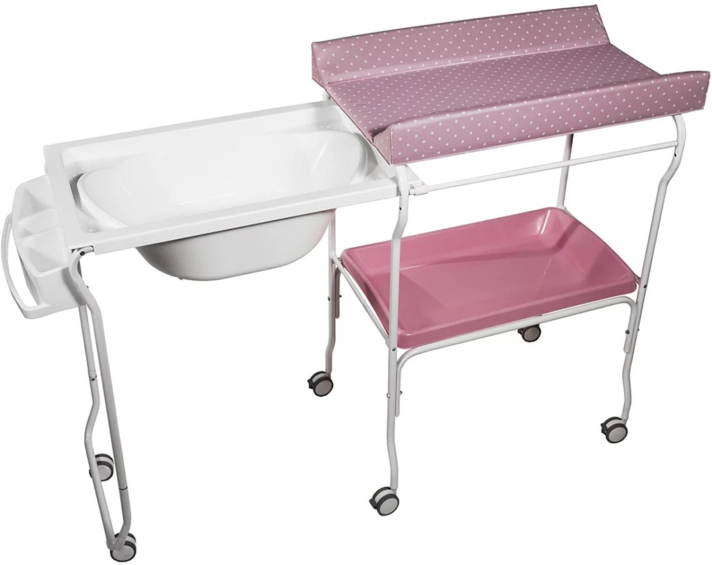 baignoire extensible rose