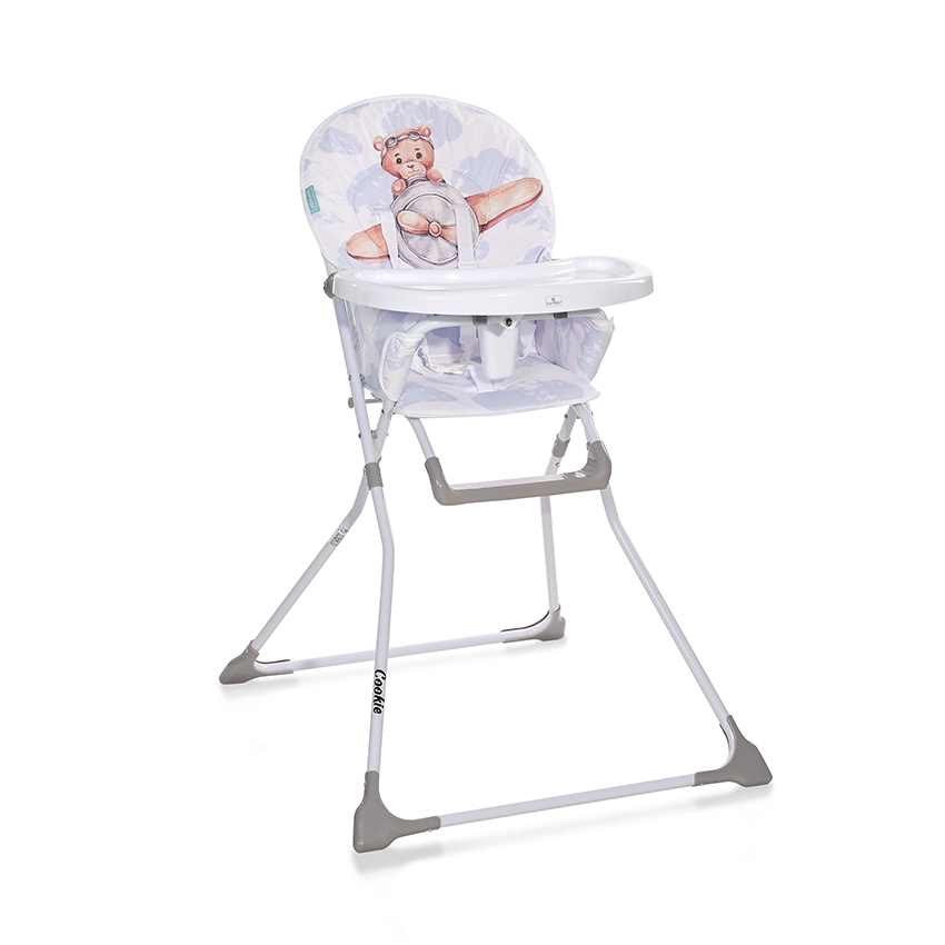 chaise haute cookie baby blue