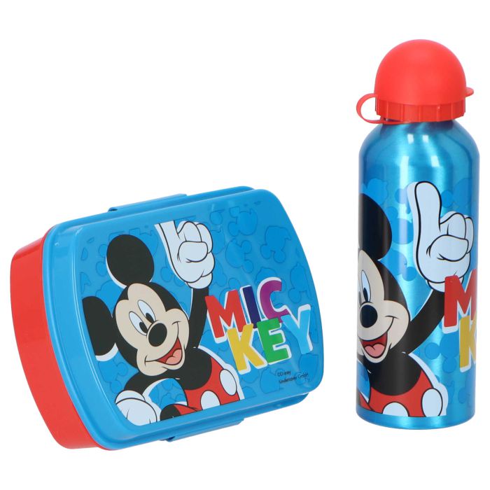 coffret gourde + boite gouté mickey
