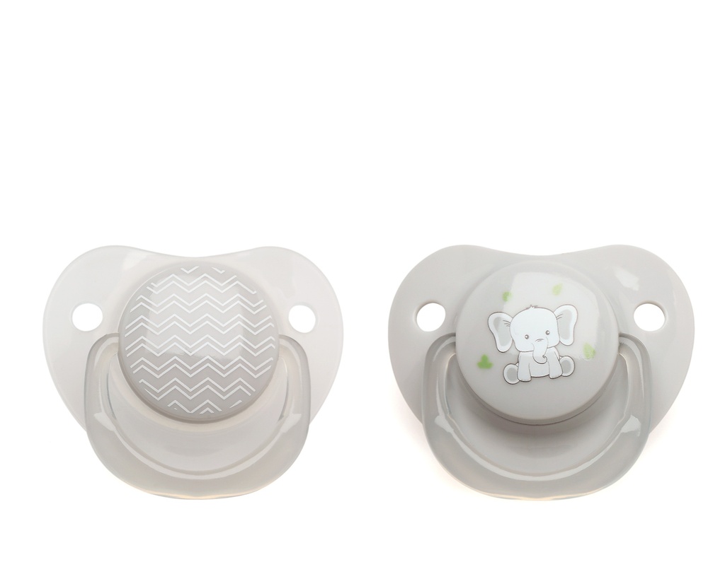 D/BL. SUCETTE GRIS 2U +18 M